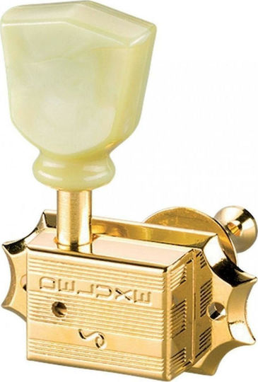 Schaller Schaller Deluxe Keystone SR 3L/3R Gold Gold Stimmwirbel für E-Gitarre