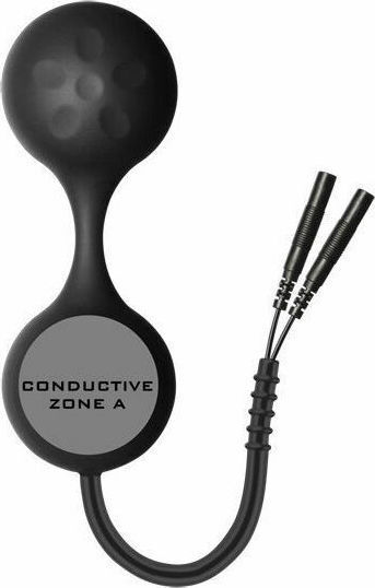 Electrastim Silicone Noir Lula Electro Jiggle Kegel Balls for Electro-stimulation in Black Color