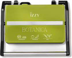 Izzy Panini Botanica IZ-2005 800W за 2 Сандвичи Зелен Izzy Panini Botanica IZ-2005 800W за 2 Сандвичи Зелен