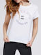 Guess Damen T-Shirt Weiß