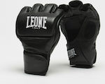 Leone Contest Leather MMA Gloves Black