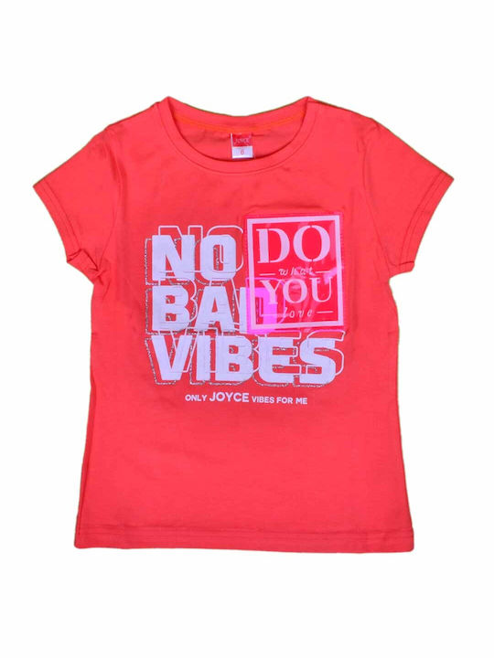 Joyce Kids T-shirt Red No Bad Vibes