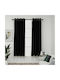 vidaXL Set Perdele Opace Cu Capse Antracit 140x175cm