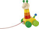 Selecta Pull-Along Toy Giraffe Walker made of Wood for 12++ Months