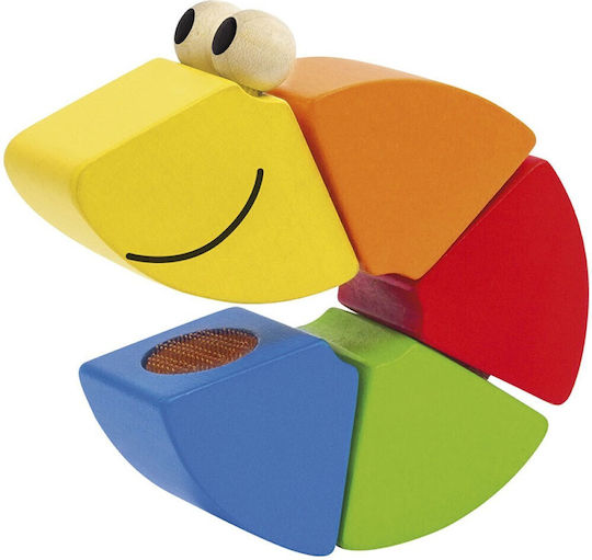 Selecta Animal Educational Game Worm made of Wood for 18++ Months