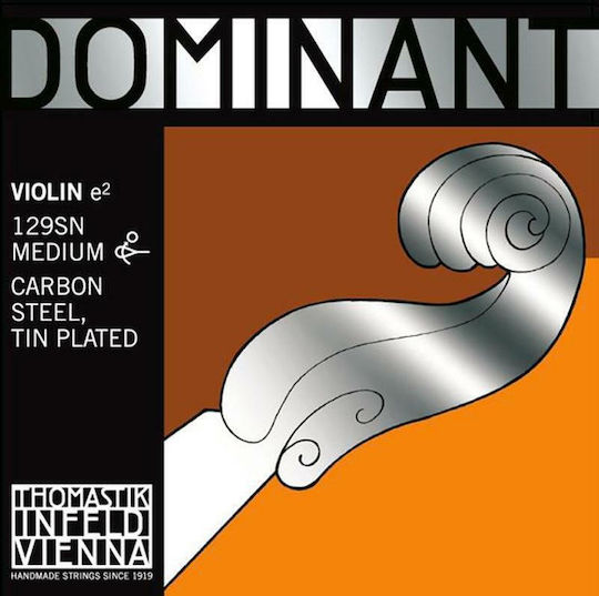 Thomastik Μονή Carbon Χορδή για Βιολί 4/4 Dominant Violin Medium 4/4 E (Mi)