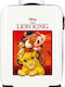 Disney Lion King Children's Cabin Travel Suitcase Hard White with 4 Wheels Height 55cm