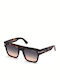 Tom Ford Sunglasses with Brown Tartaruga Plastic Frame and Brown Gradient Lens FT0847 52B