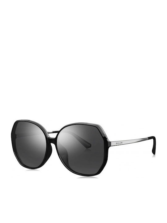 Bolon Ambroise Damen Sonnenbrille mit Schwarz Kunststoff Gestell und Schwarz Linse BL5029B11