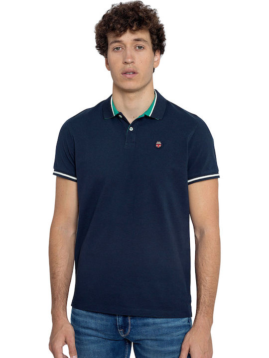 Pepe Jeans Terence Bluza Bărbătească cu Mânecă Scurtă Polo Marina