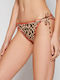 Banana Moon Avora Cheetah Bikini Brazilia cu Șnururi Animal Print