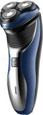 Kemei KM-9035 Rechargeable Face Electric Shaver Blue/ Silver