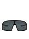 Chpo Henrik Unisex Sonnenbrille mit Schwarz Kunststoff Gestell und Schwarz Polarisiert Linse 16132PP