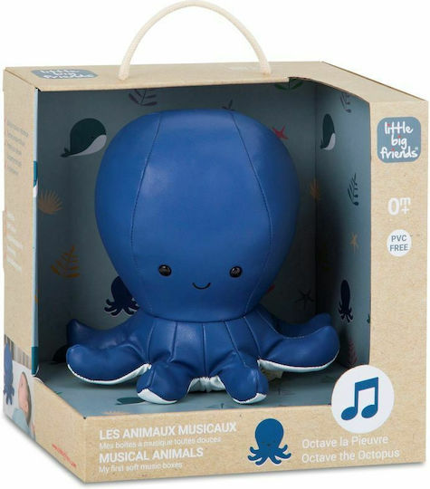 Baby to Love Sleep Toy Toy Octavius the Octopus made of Fabric with Music for 0++ Months