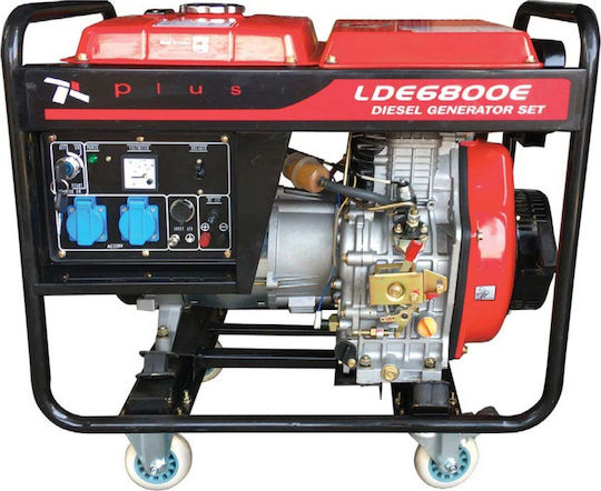 Miyake LDE6800E Generator Petrol cu Autostart, Roți și Putere Maximă 6.8kVA