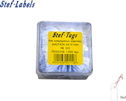 Stef Labels 1000 Etichete agățătoare Etichete de preț 19x6mm