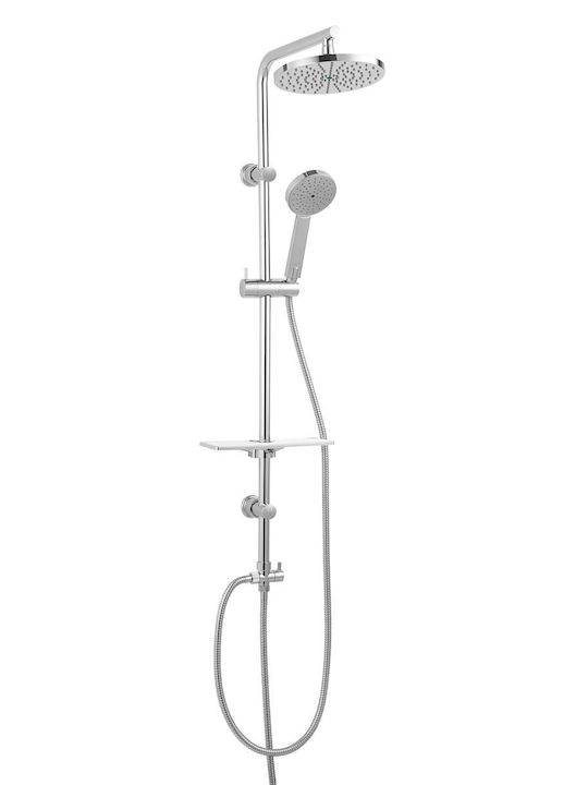 Ferro NP25VL Duschsäule ohne Armatur 98.5cm Silber