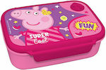 Διακάκης Plastik Kinder Lebensmittelbehälter Peppa Schwein Rosa 18 x 13 x 6Stück