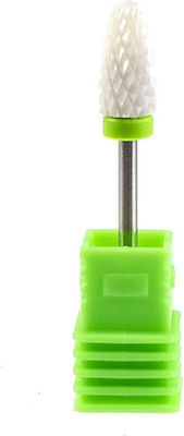 UpLac Safety Nail Drill Ceramic Bit with Cone Head Green