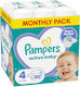 Pampers Πάνες με Αυτοκόλλητο Active Baby Monthly Pack No. 4 για 9-14kg 180τμχ