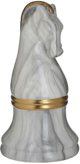 Inart Decorative Chess Piece made of Ceramic Material 11x11x22cm 1pcs