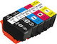 Πακέτο Συμβατών Μελανιών Εκτυπωτή InkJet Epson 202XL C13T02G740 5ml Πολλαπλό (Color) / Μαύρο 5τμχ