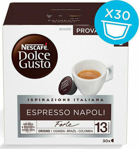 Nescafe Kapseln Espresso Kompatibel mit Maschine Dolce Gusto 30Mützen