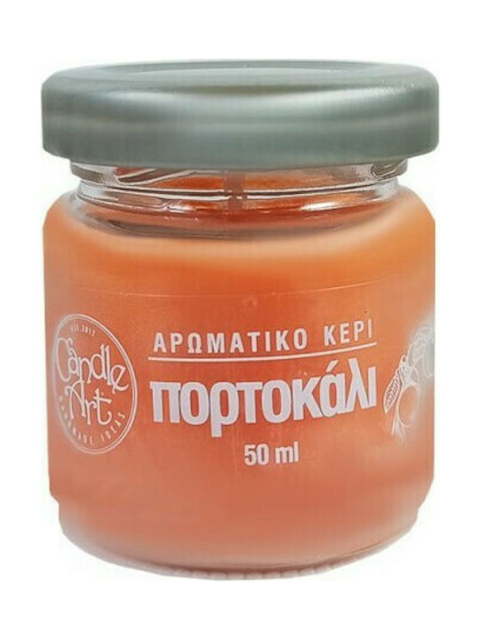 Candle n'Art Scented Candle Jar with Scent With Orange Essential Oils 50gr 1pcs