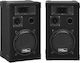 vidaXL Professional Hifi 800W 70100 Passive Pair PA Speakers 200W with Woofer 8" 24.5x28.5x47cm.