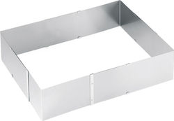 Gefu Adjustable Inox Rectangular-Shaped Cake Ring 14315