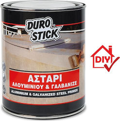 Durostick Αστάρι Αλουμινίου Γαλβανιζέ Primer Aluminium & Galvanized Primer Suitable for Aluminum 0.75lt