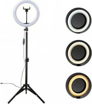 BD-300 Ring Light 30cm 2500 - 4500K și Suport pentru Mobil