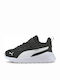 Anzarun Lite AC Inf Kids Sports Shoes Running with Hoop & Loop Closure Black