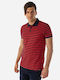 Brokers Jeans Herren Kurzarmshirt Polo Rot