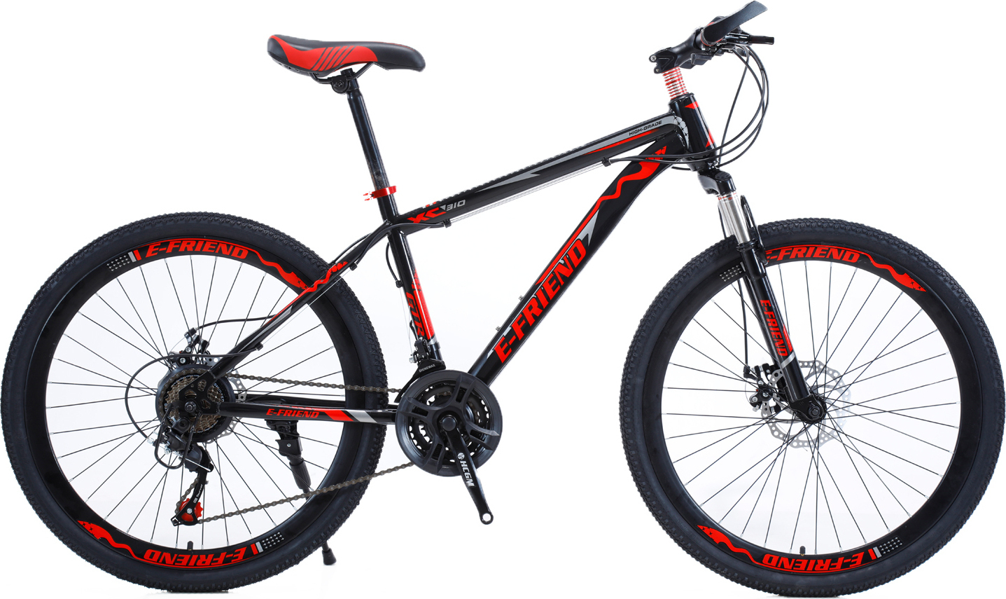 High Grade DBN003 26 Μαύρο/Κόκκινο Mountain Bike με 21 Ταχύτητες και  Μηχανικά Δισκόφρενα