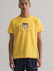 Gant Men's Short Sleeve T-shirt Yellow