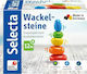 Selecta Stacking Toy Stackable Pebbles made of Wood for 12++ Months