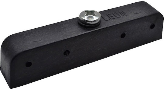 Pyramis Leon Φεράμι Επίπλου από Πλαστικό Μαύρο 12cm