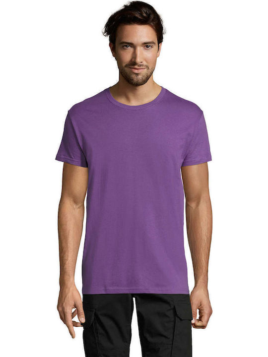Sol's Regent Ανδρικό Διαφημιστικό T-shirt Κοντομάνικο Light Purple