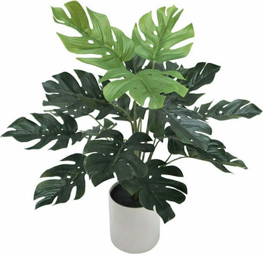 Artificial Plant in Small Pot Monstera Green 40cm Marhome