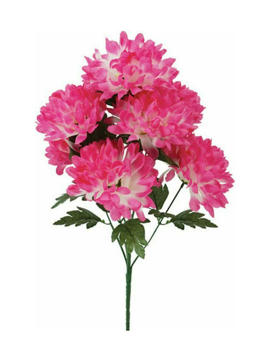 Marhome Buchet din Flori Artificiale Crizantema Fuchsia 50cm 1buc