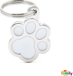 My Family Classic Pfote Small Hundetags Weiß Me...