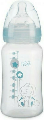 Lulabi Plastic Bottle Anti-Colic with Silicone Nipple for 3+ months Blue 270ml