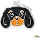 My Family Friends Cavalier King Dog ID Tag Blac...