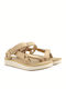 Teva Midform Universal Damen Flache Sandalen Anatomisch in Beige Farbe