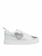 Damen Flatforms Sneakers Weiß