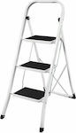 Sidirela Iron Step Ladder with 3 Stairs 115cm