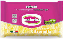 Inodorina 40 Dog and Cat Wipes for Body Cleansi...