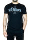 S.Oliver T-shirt Bărbătesc cu Mânecă Scurtă Negru 2057432-9999