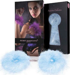 Secretplay Marabou Handcuffs Handschellen in Blau Farbe